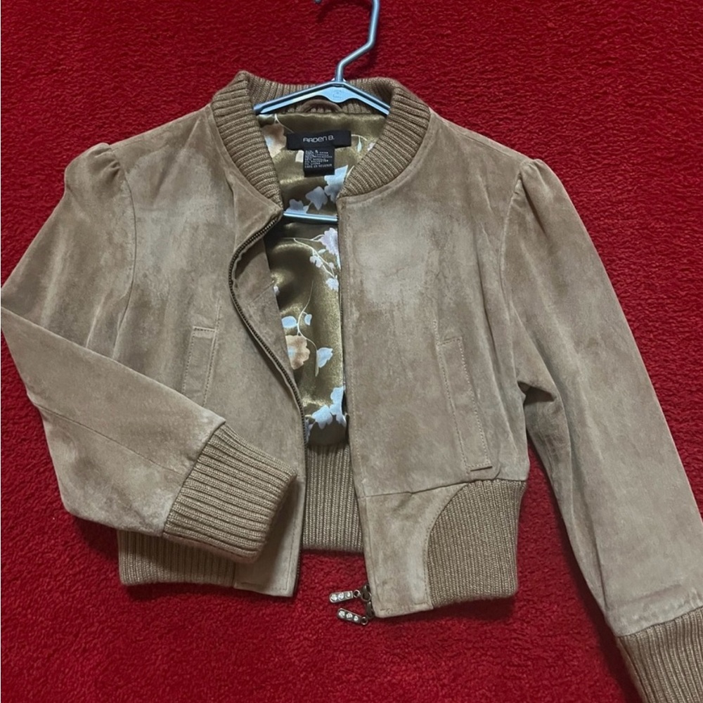 Leather suede jacket